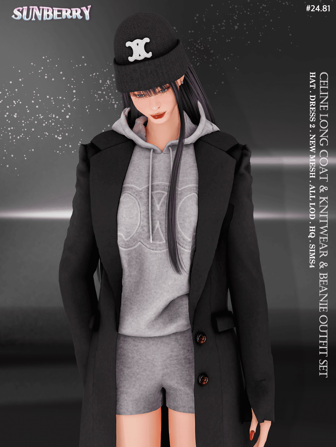 Галерея мода Комплект Beanie & Knitwear Outfit #2